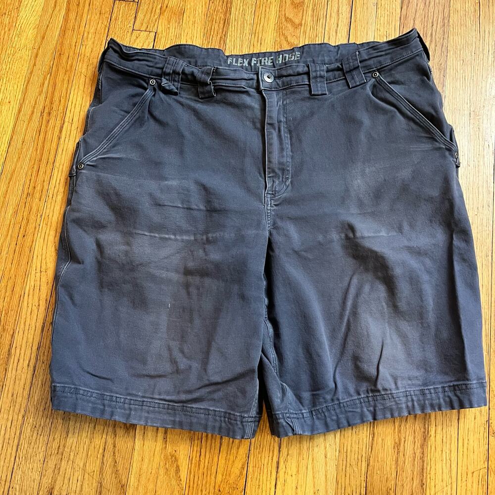 Duluth Trading Flex Fire Hose Carpenter Shorts Men 42 Bluish Gray #71718